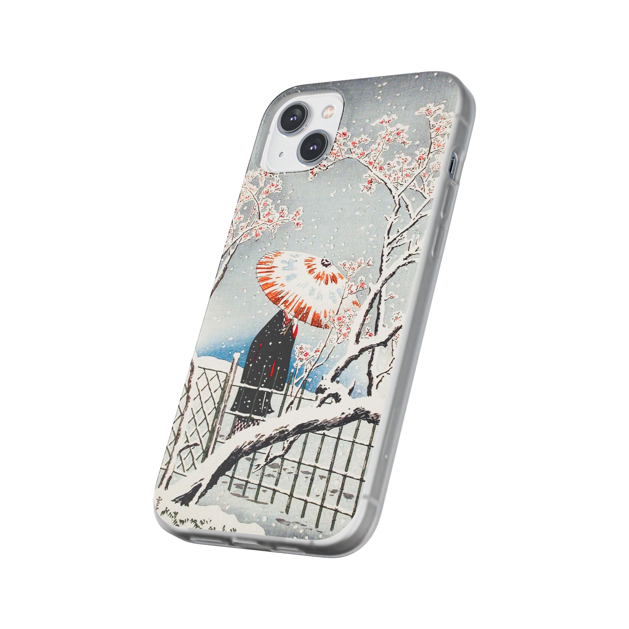 Plum Tree in Snow by Hiroaki Takahashi - Flexi Case