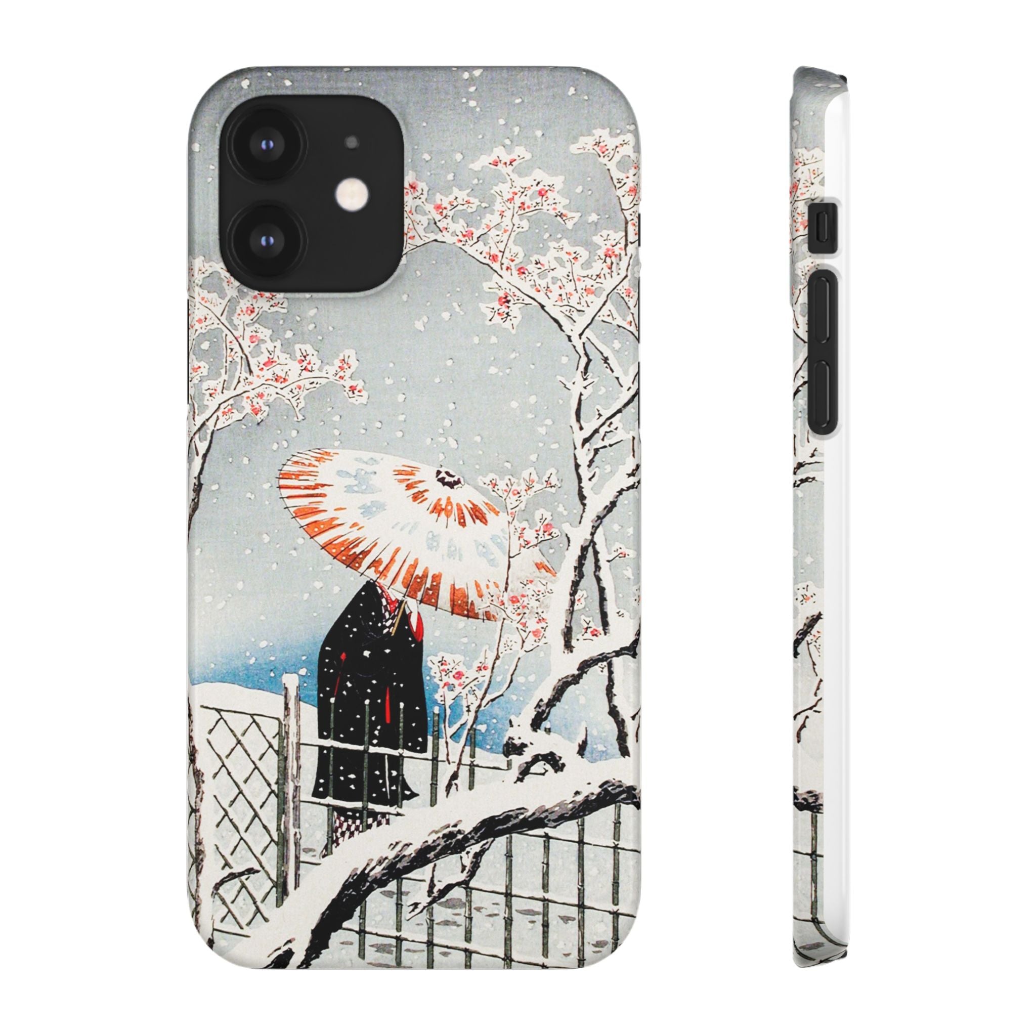 Plum Tree in Snow by Hiroaki Takahashi - Snap Case