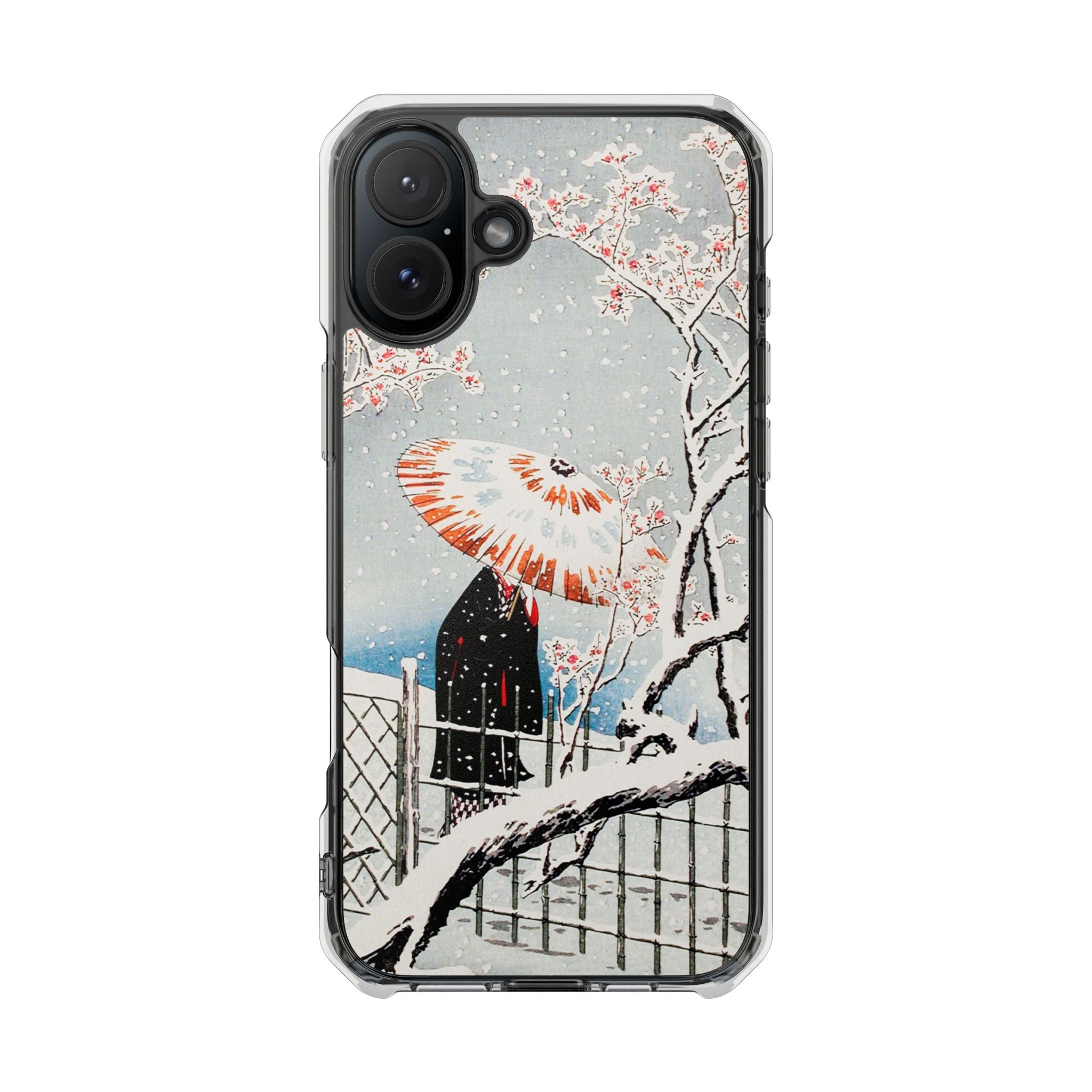 Plum Tree in Snow by Hiroaki Takahashi - Magnetic Clear Impact Case