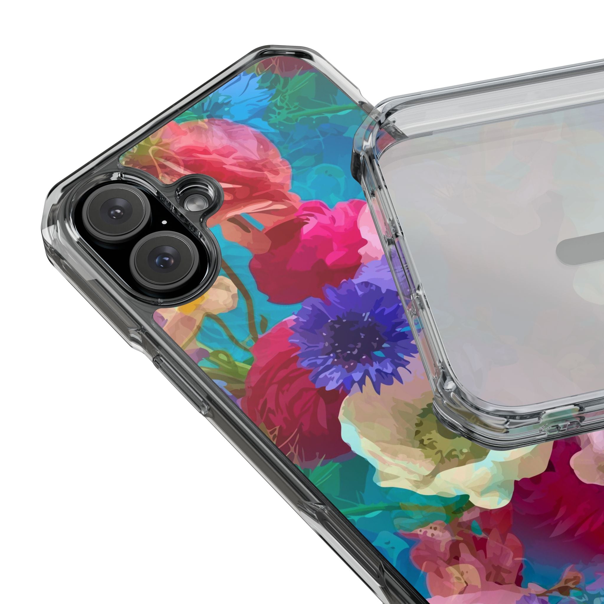 Poppy Rose - Magnetic Clear Impact Case