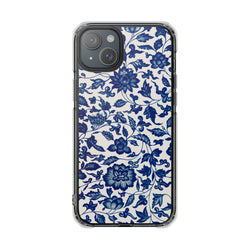 Image of Blue Flower - Magnetic Clear Impact Case