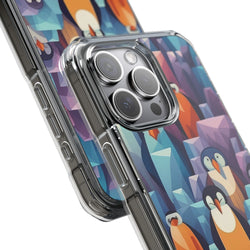 Image of Penguin Family - Magnetic Clear Impact Case