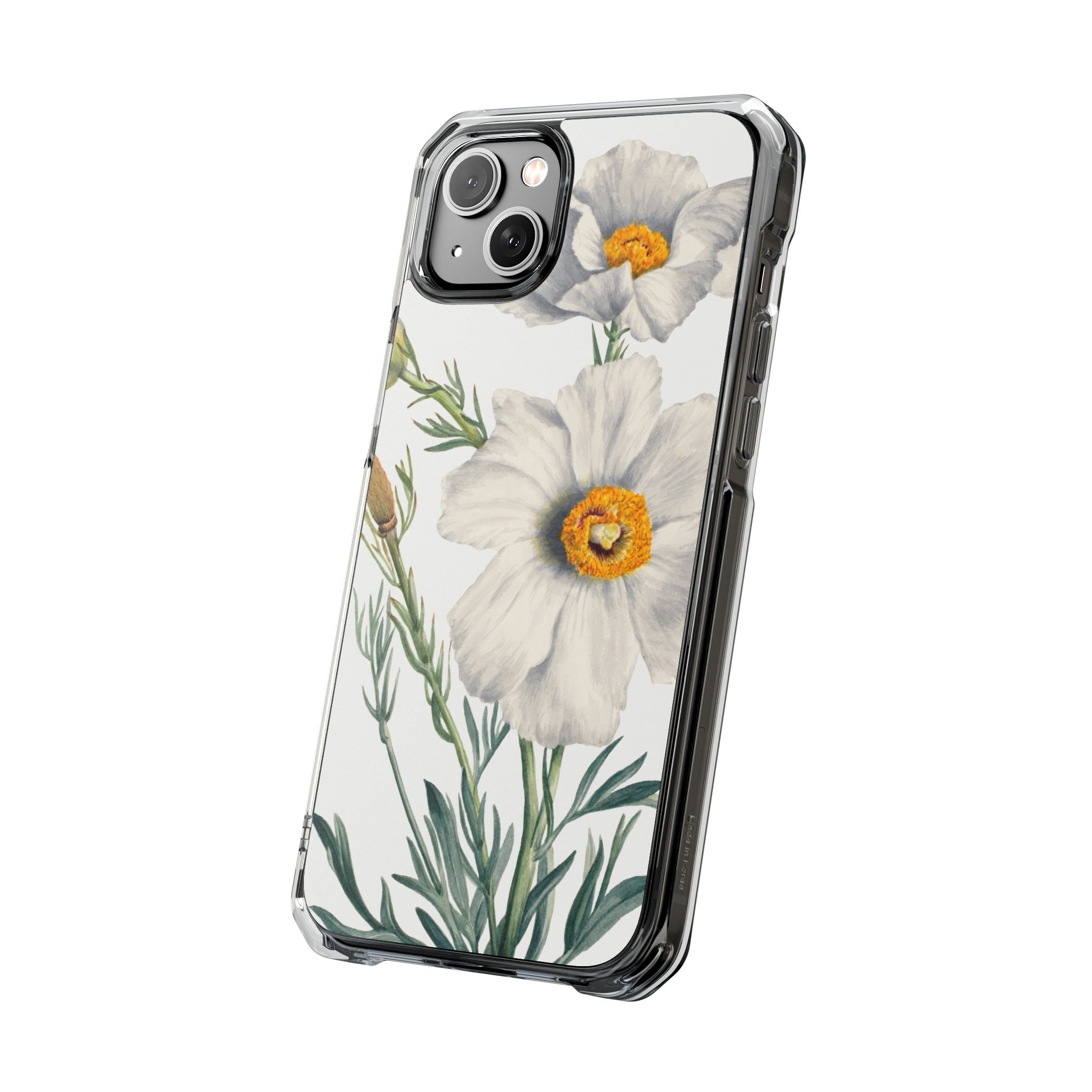 Matilija Poppy by Mary Vaux Walcott - Magnetic Clear Impact Case