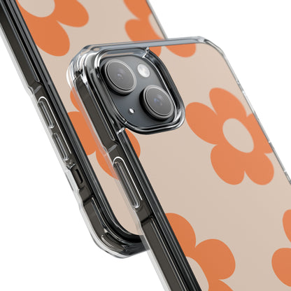 Retro Petals - Magnetic Clear Impact Case
