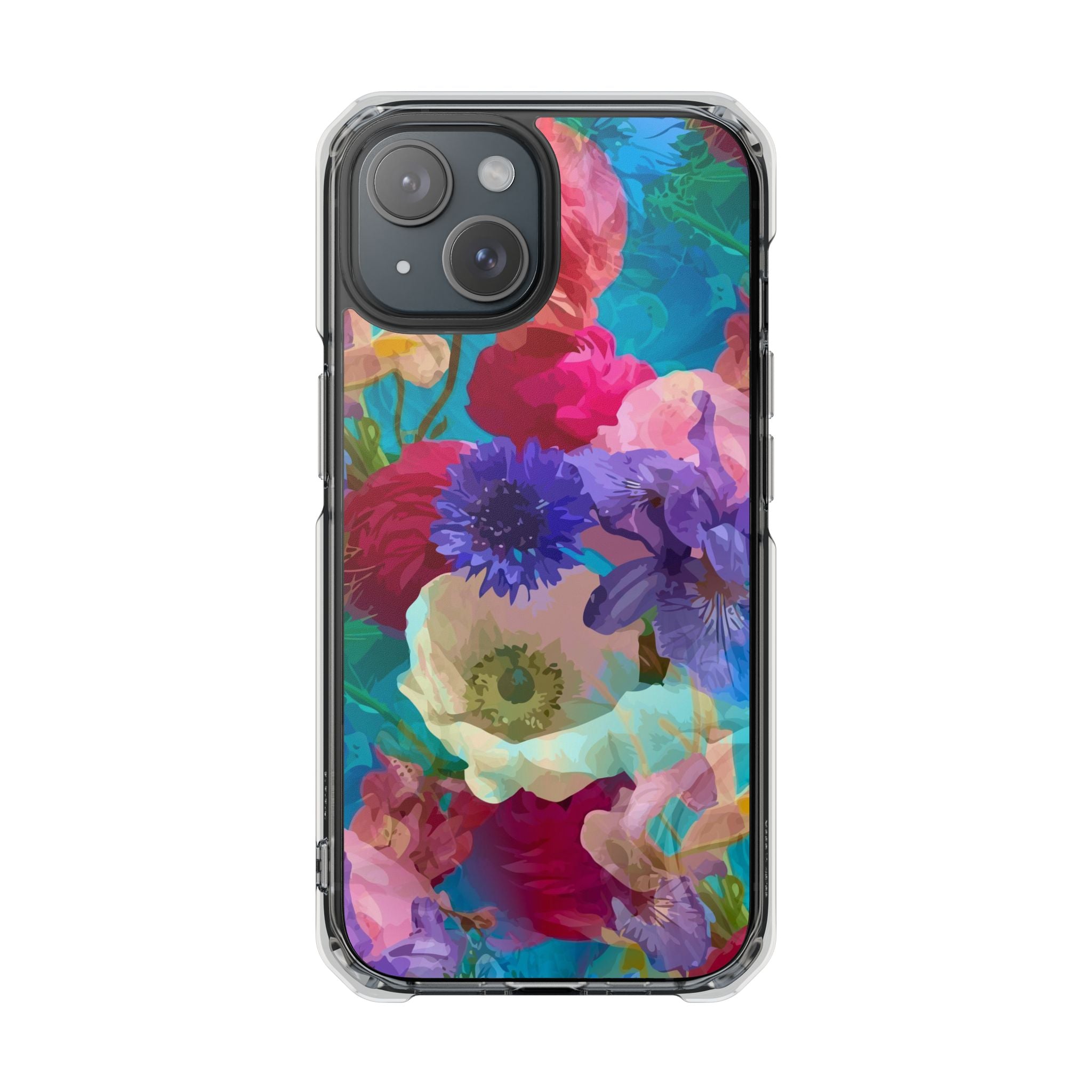 Poppy Rose - Magnetic Clear Impact Case