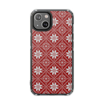 Snow Flake - Magnetic Clear Impact Case