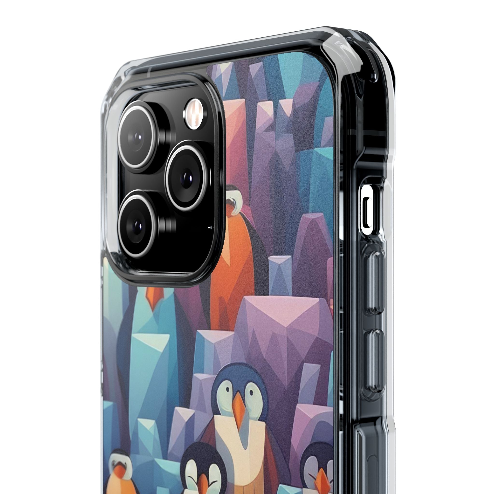 Penguin Family - Magnetic Clear Impact Case