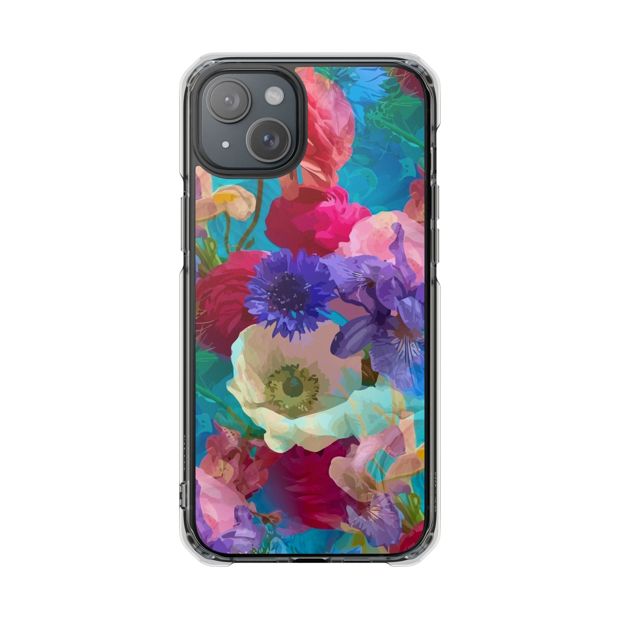 Poppy Rose - Magnetic Clear Impact Case