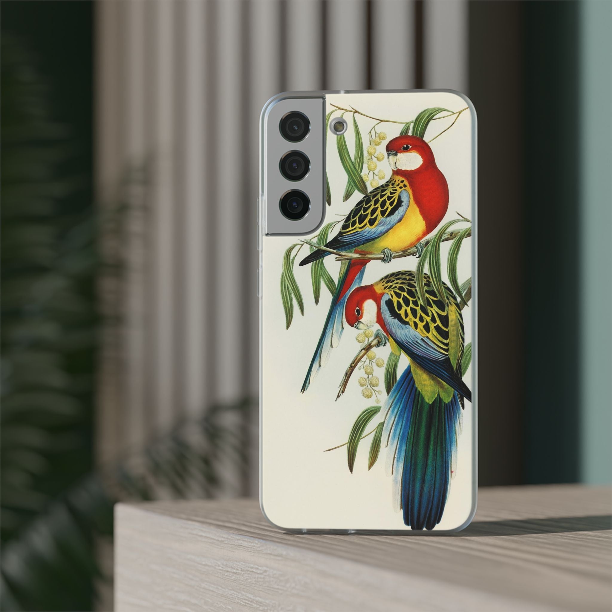 Rosehill Parakeet by Elizabeth Gould - Flexi Case