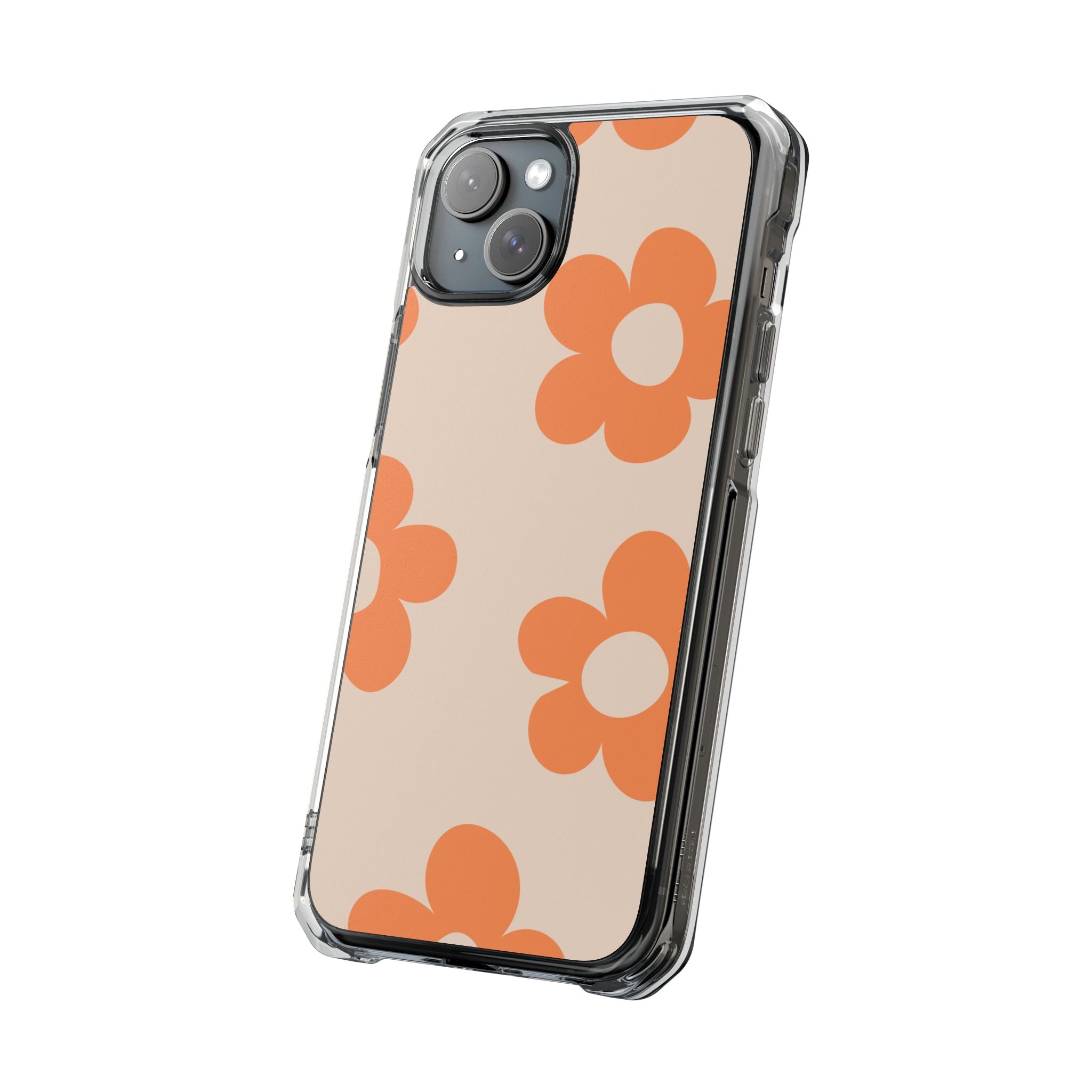 Retro Petals - Magnetic Clear Impact Case