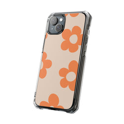 Image of Retro Petals - Magnetic Clear Impact Case