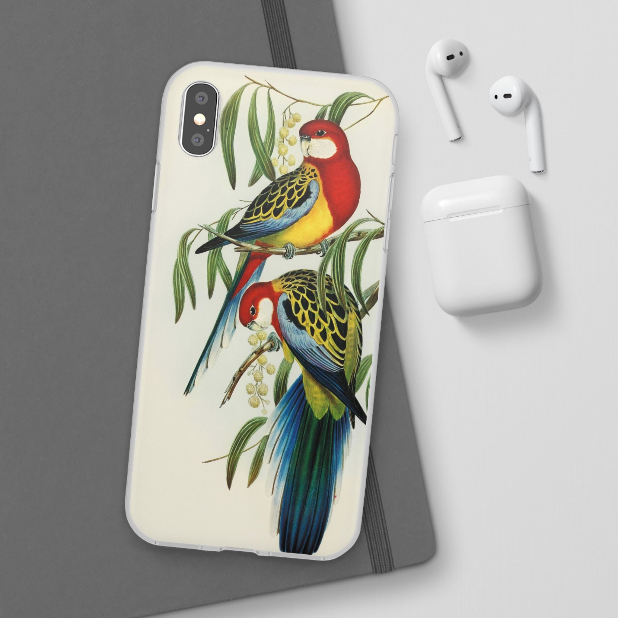 Rosehill Parakeet by Elizabeth Gould - Flexi Case