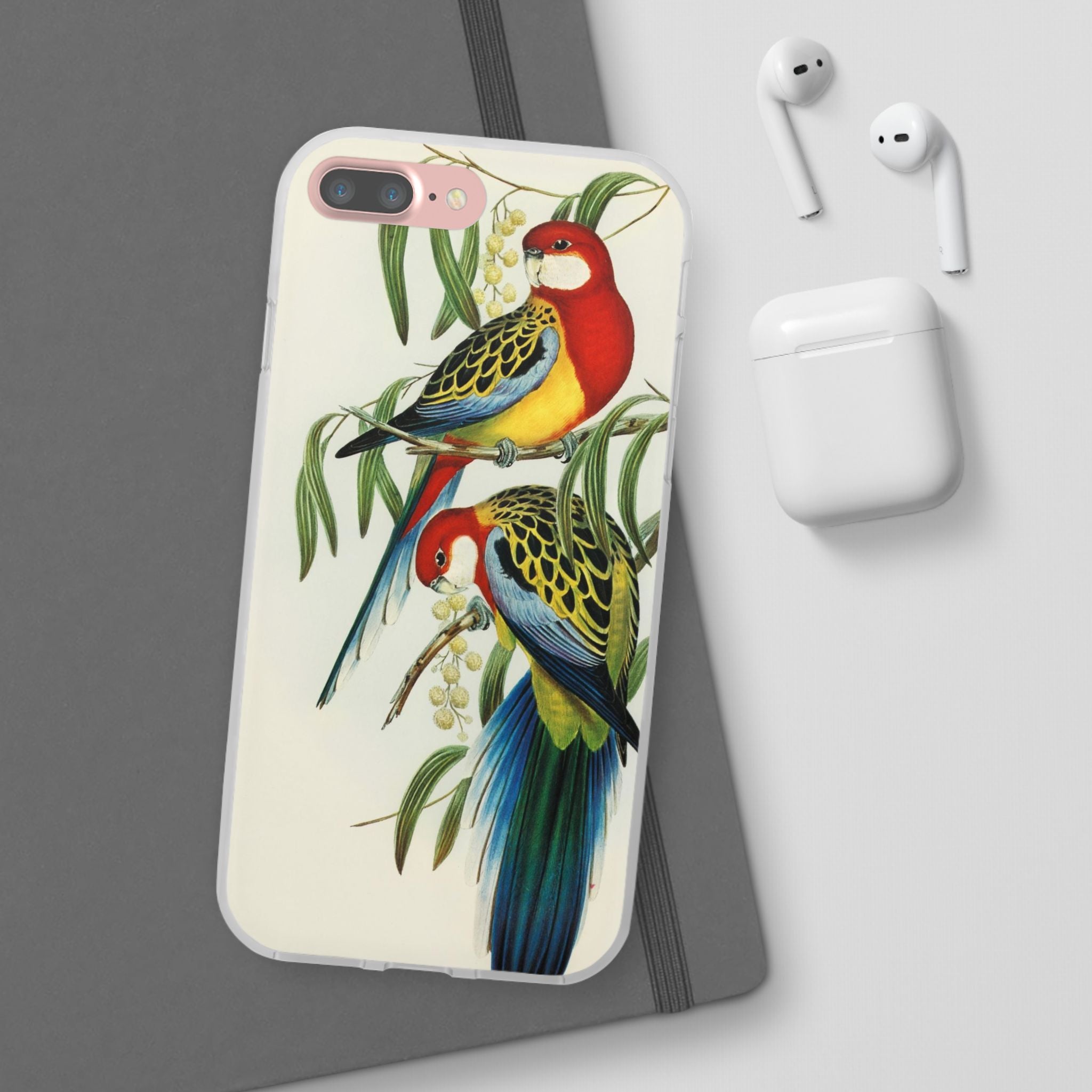 Rosehill Parakeet by Elizabeth Gould - Flexi Case