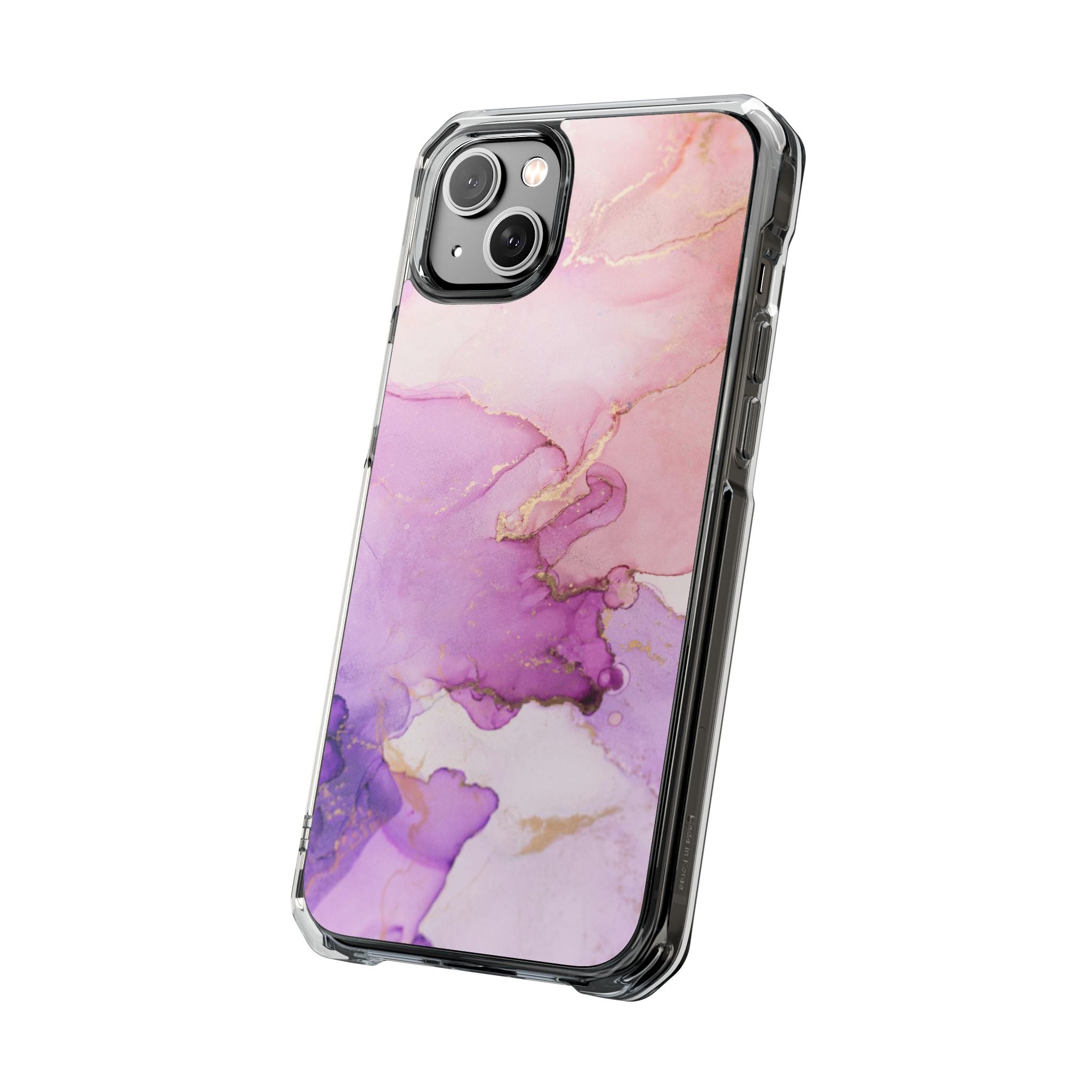 Pink Marble - Magnetic Clear Impact Case