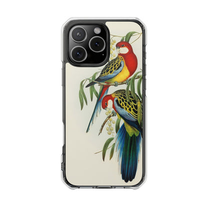 Rosehill Parakeet by Elizabeth Gould - Magnetic Clear Impact Case
