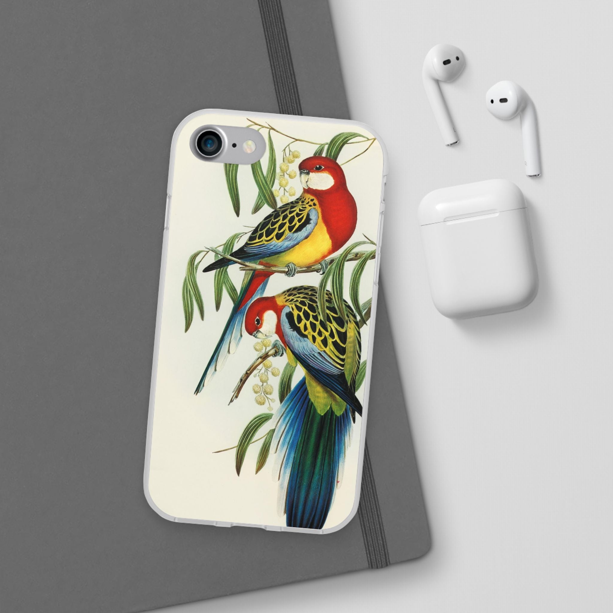 Rosehill Parakeet by Elizabeth Gould - Flexi Case