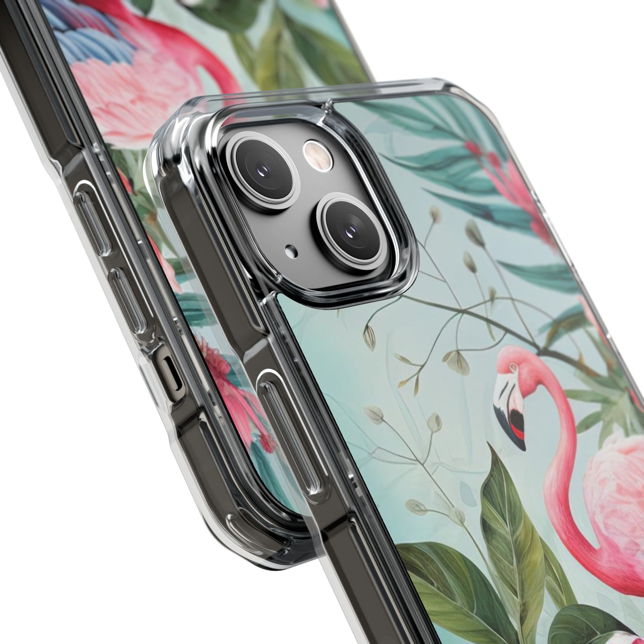 Flamingo - Magnetic Clear Impact Case