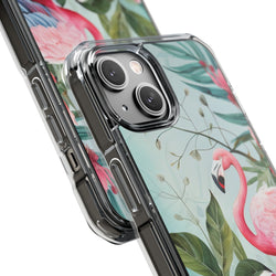 Image of Flamingo - Magnetic Clear Impact Case