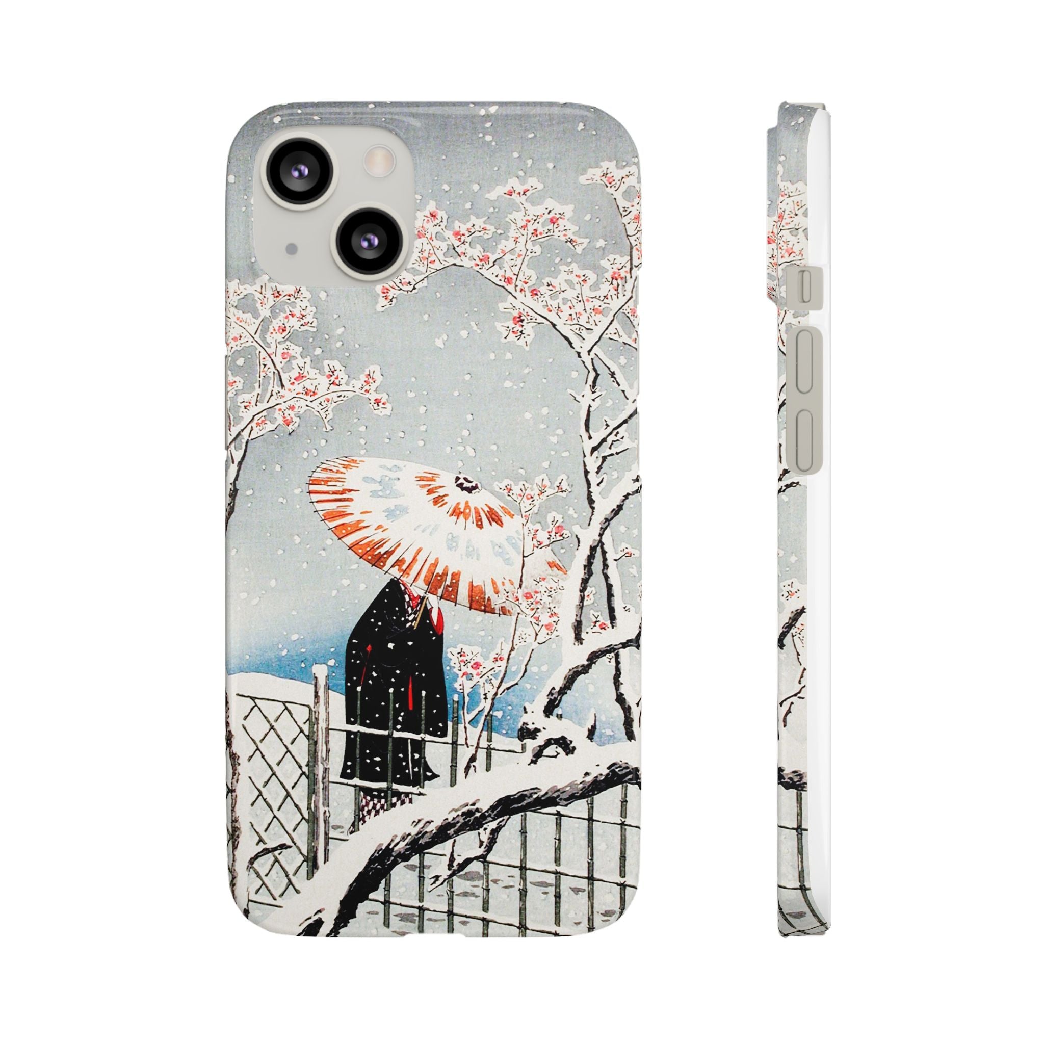 Plum Tree in Snow by Hiroaki Takahashi - Snap Case