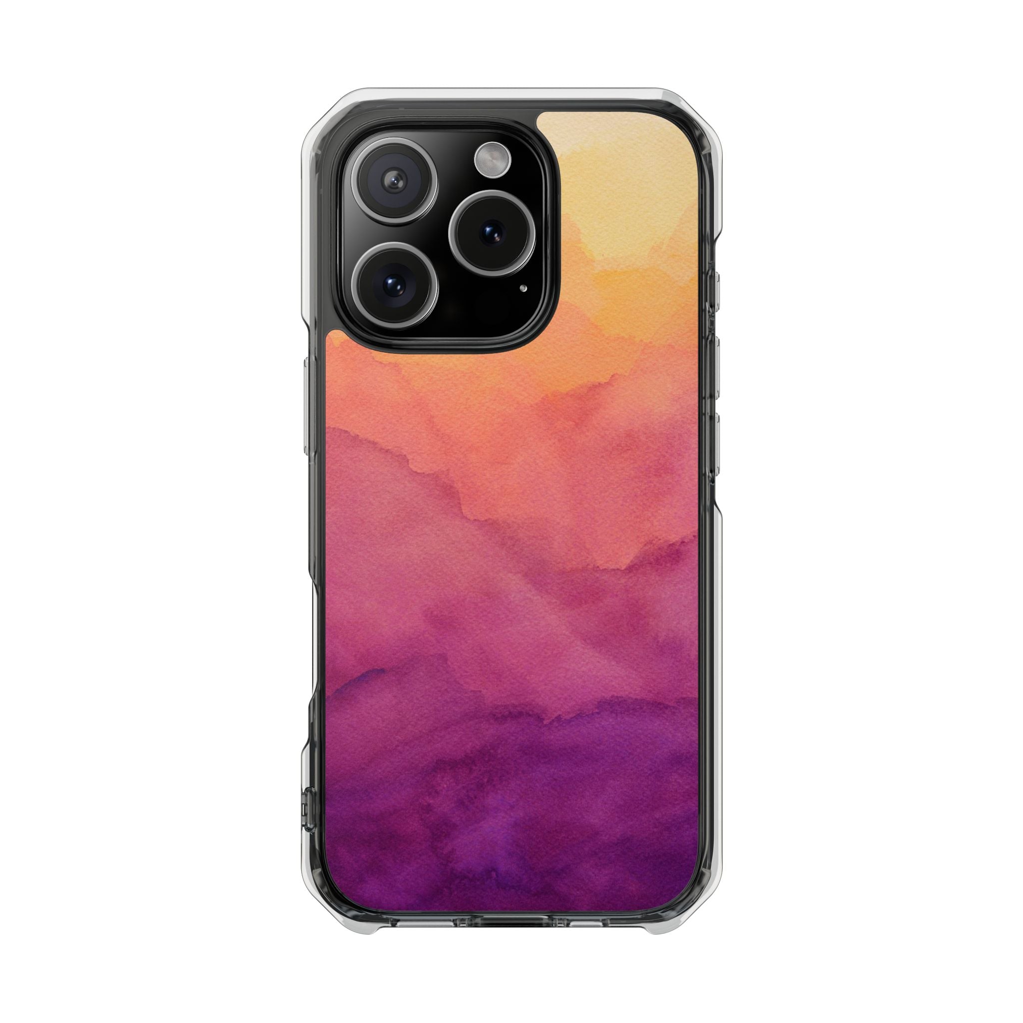 Watercolour Sunrise - Magnetic Clear Impact Case