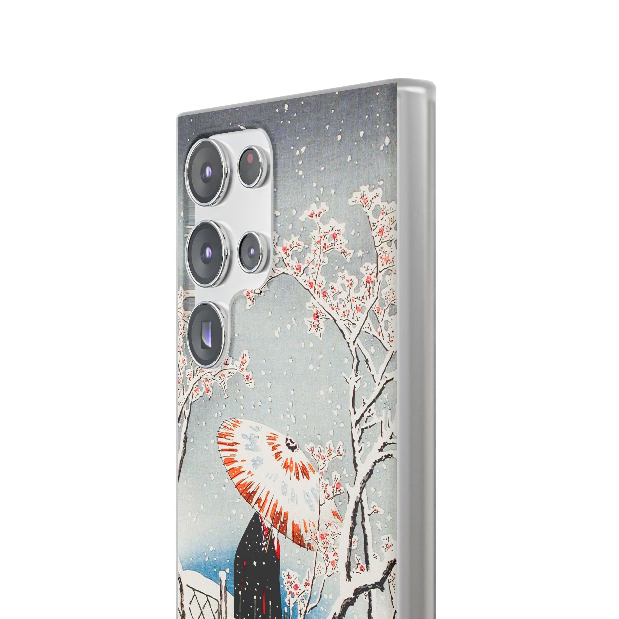 Plum Tree in Snow by Hiroaki Takahashi - Flexi Case