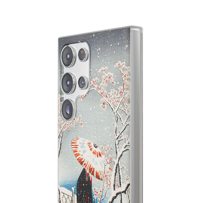 Plum Tree in Snow by Hiroaki Takahashi - Flexi Case