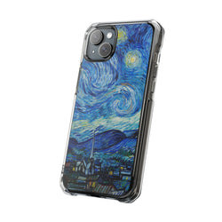 Image of Vincent Van Gogh's The Starry Night - Magnetic Clear Impact Case