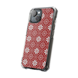 Image of Snow Flake - Magnetic Clear Impact Case