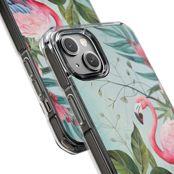 Image of Flamingo - Magnetic Clear Impact Case