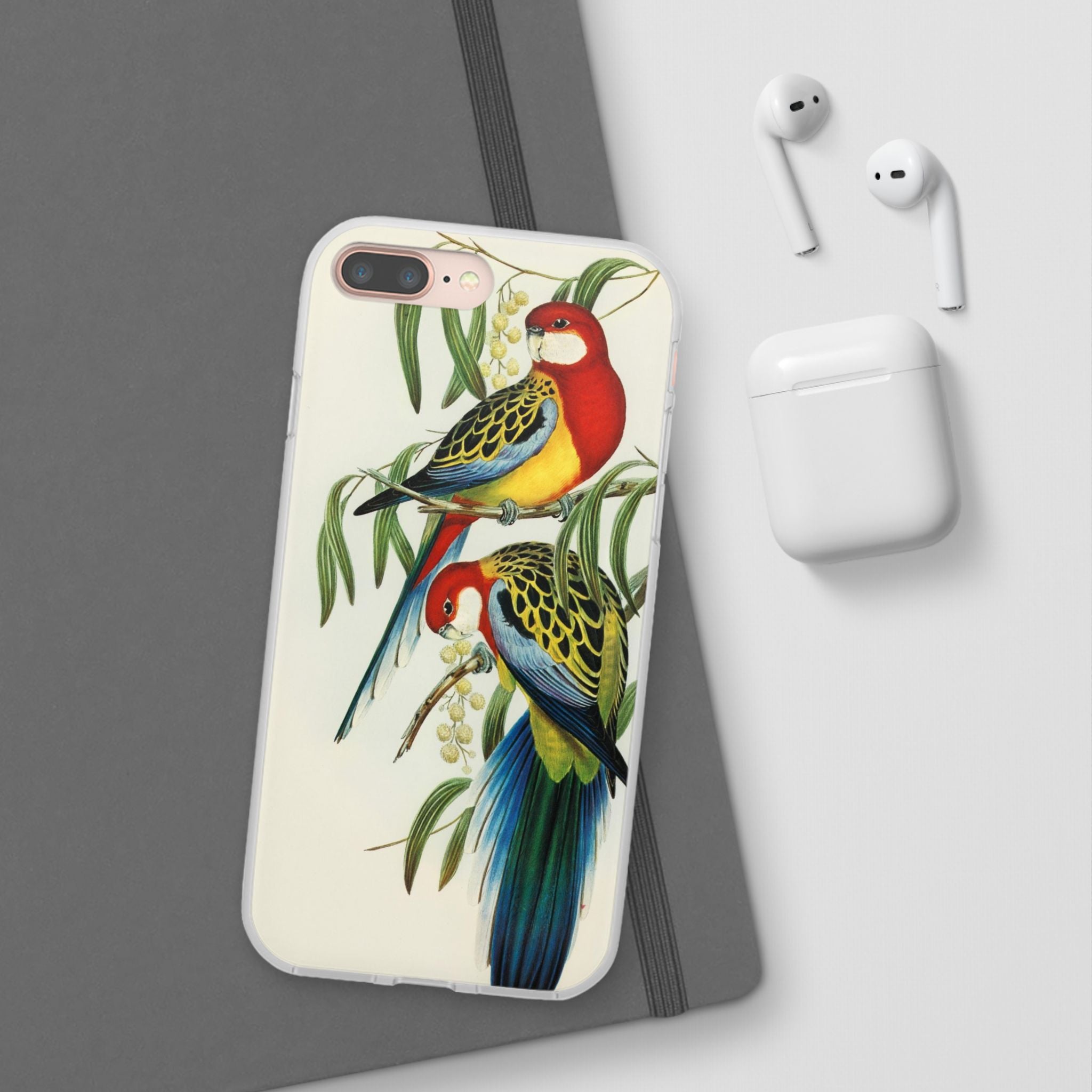 Rosehill Parakeet by Elizabeth Gould - Flexi Case