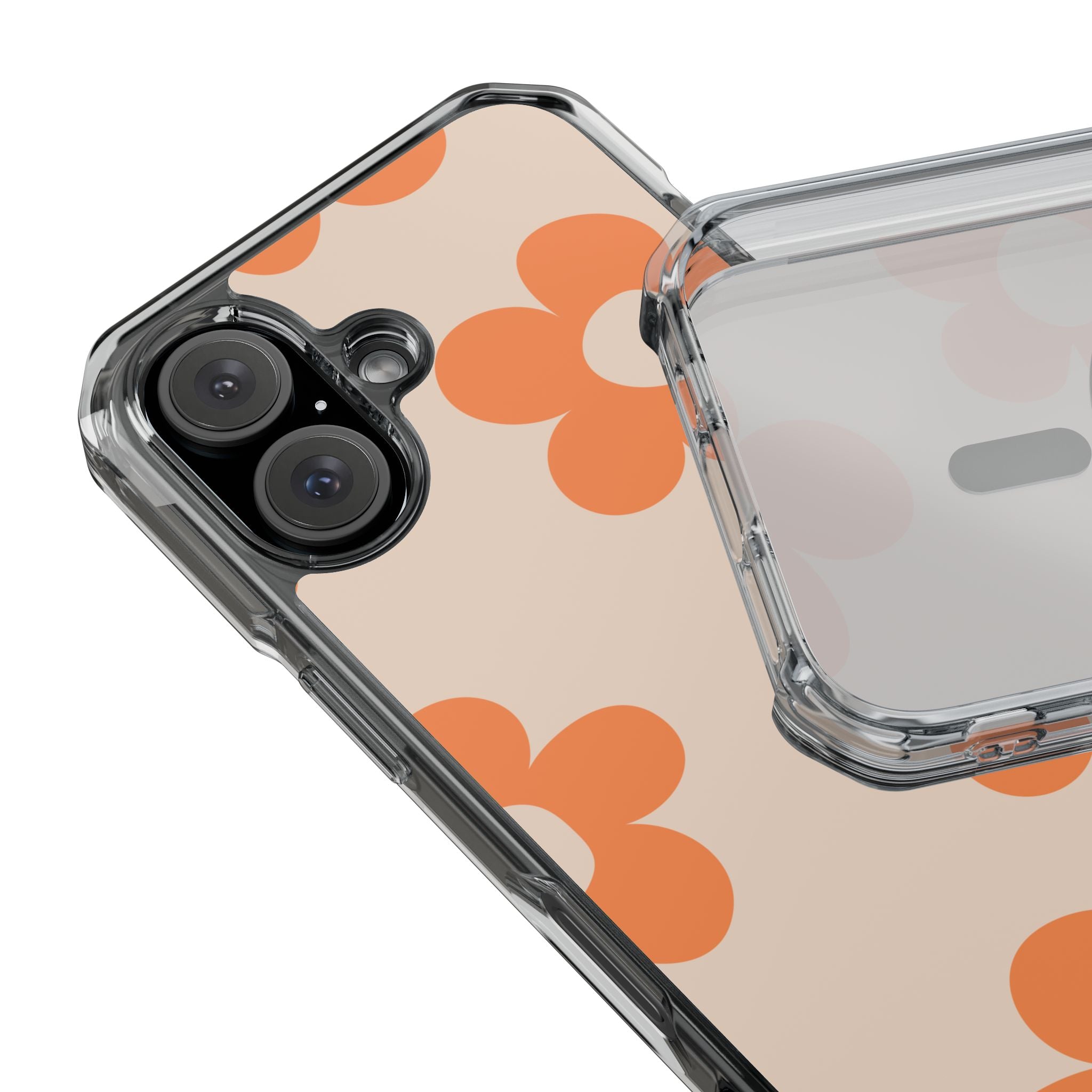 Retro Petals - Magnetic Clear Impact Case