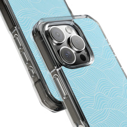 Image of Ocean Lines - Magnetic Clear Impact Case