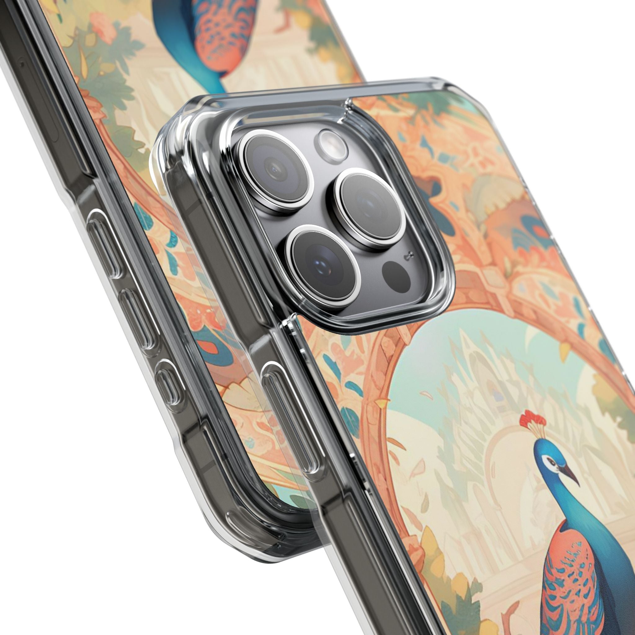 Peacock - Magnetic Clear Impact Case