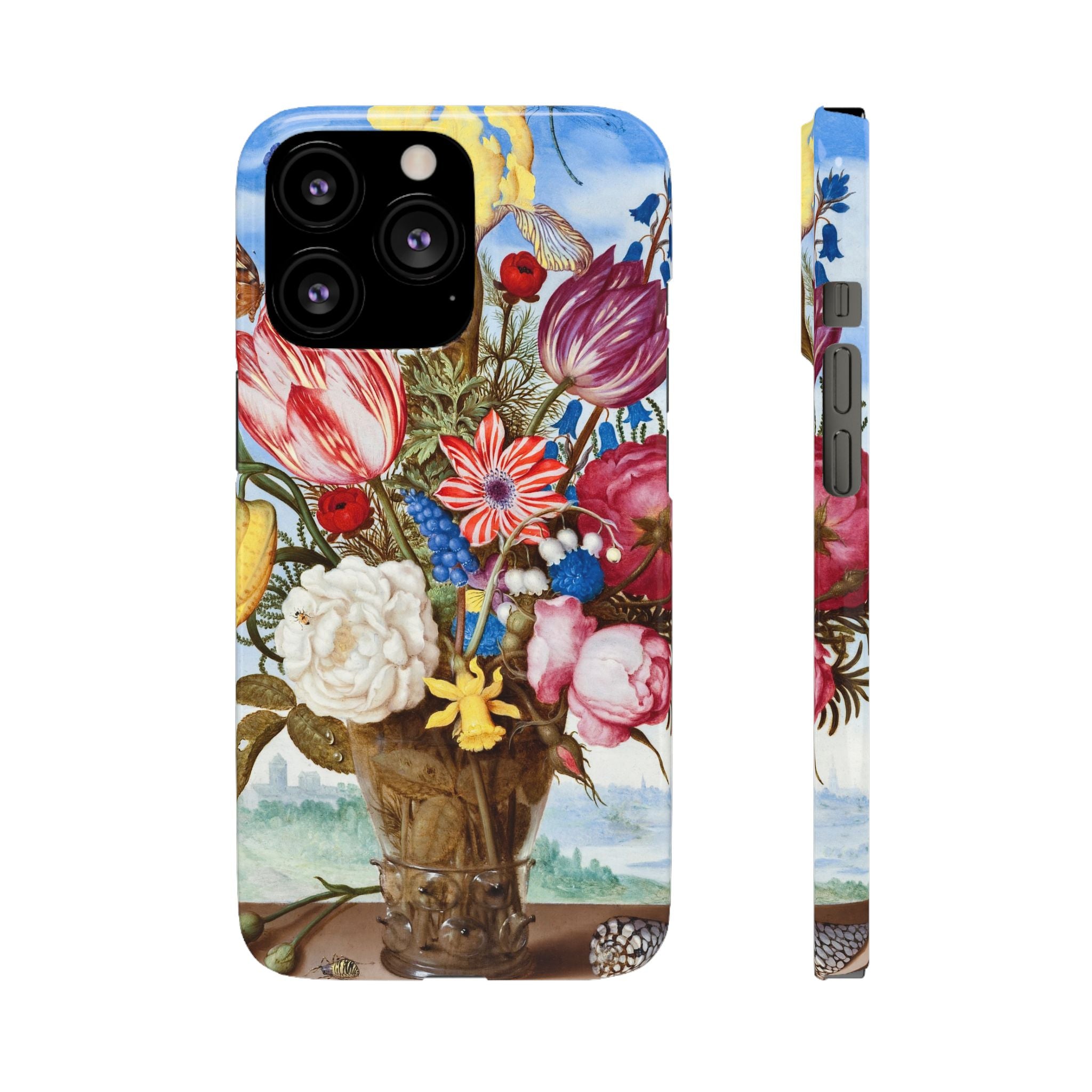 Bouquet of Flowers by Ambrosius Bosschaert - Snap Case