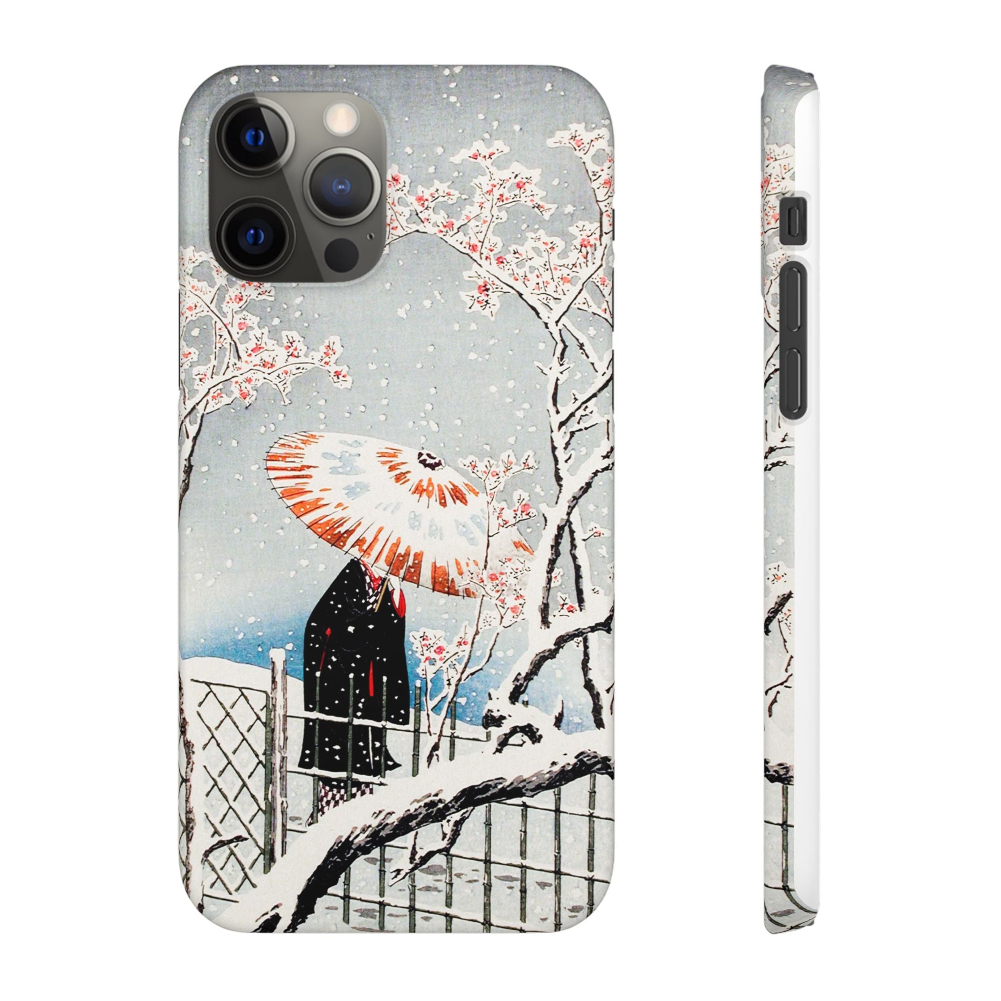 Plum Tree in Snow by Hiroaki Takahashi - Snap Case