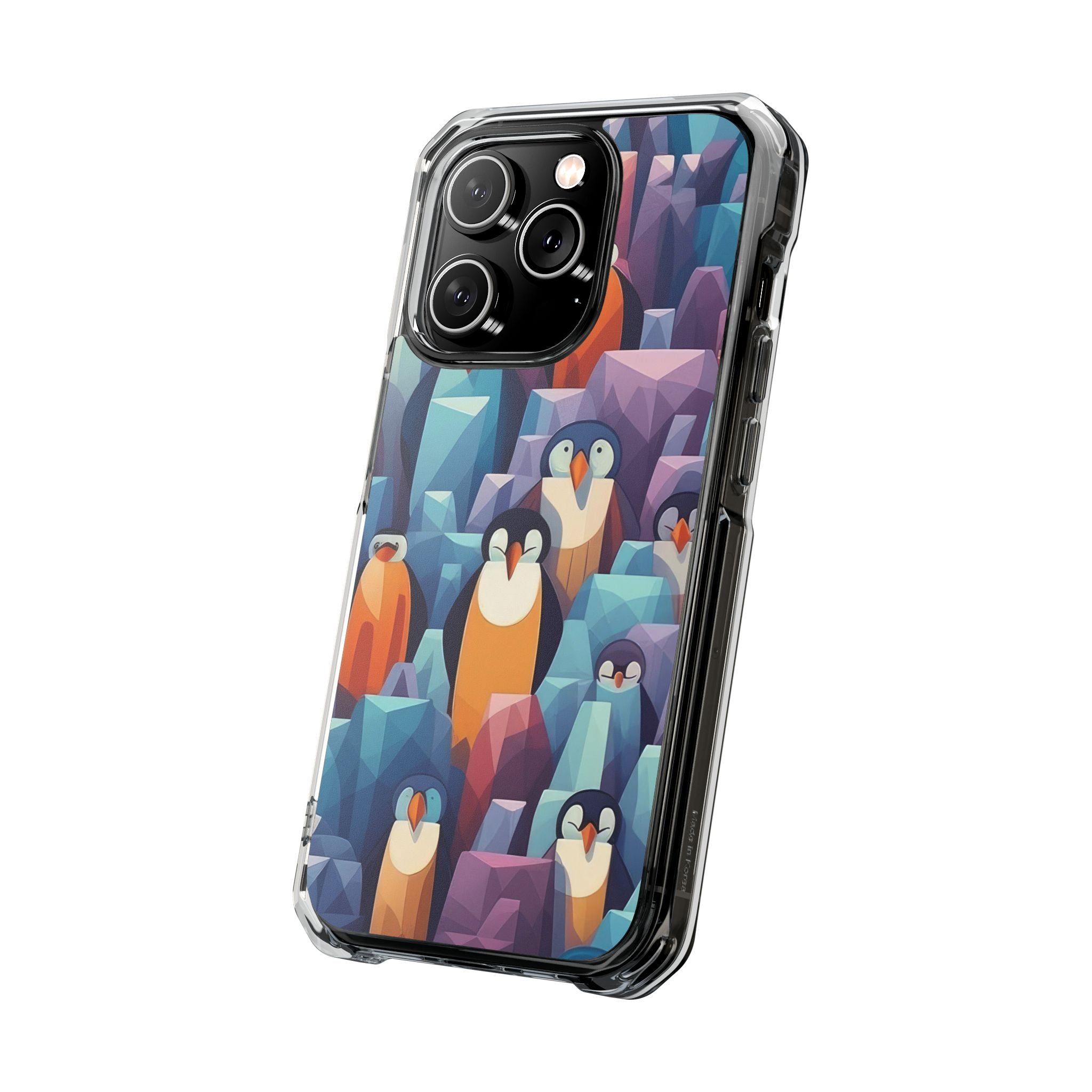 Penguin Family - Magnetic Clear Impact Case