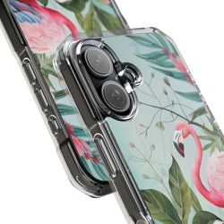 Image of Flamingo - Magnetic Clear Impact Case