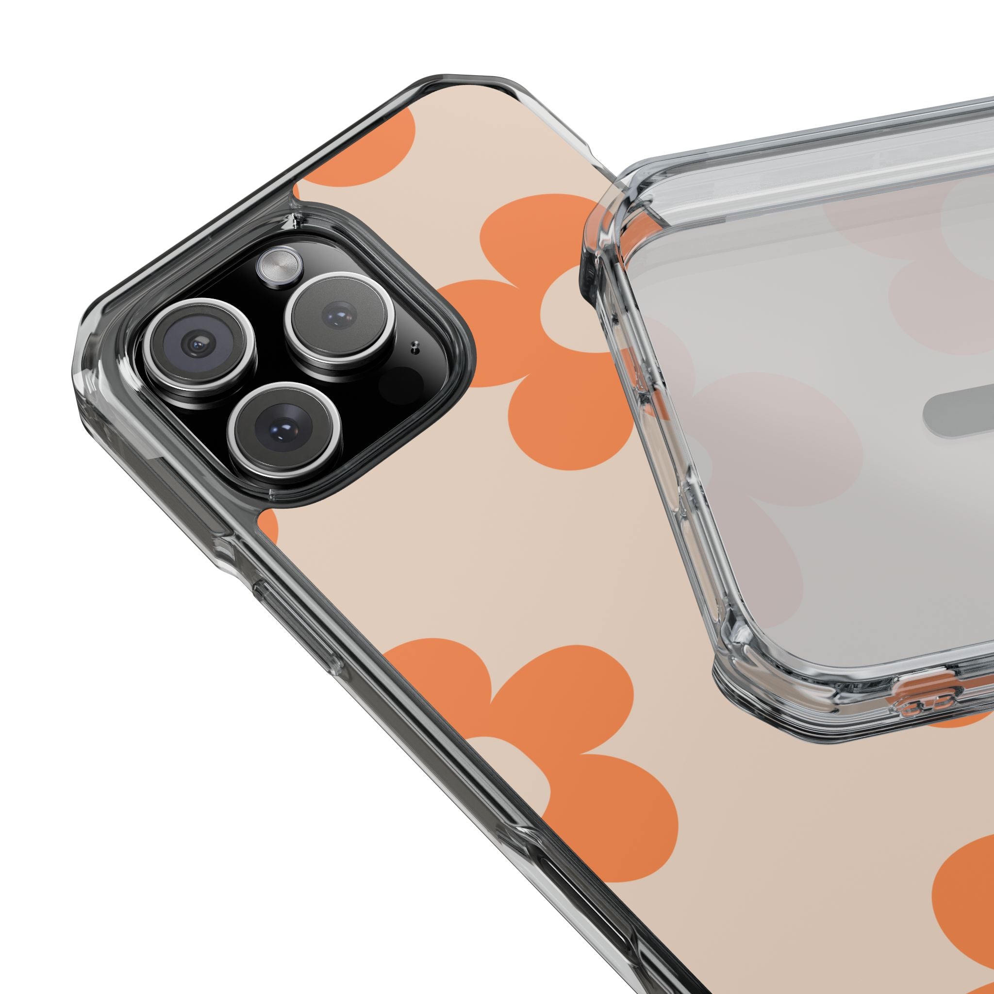 Retro Petals - Magnetic Clear Impact Case