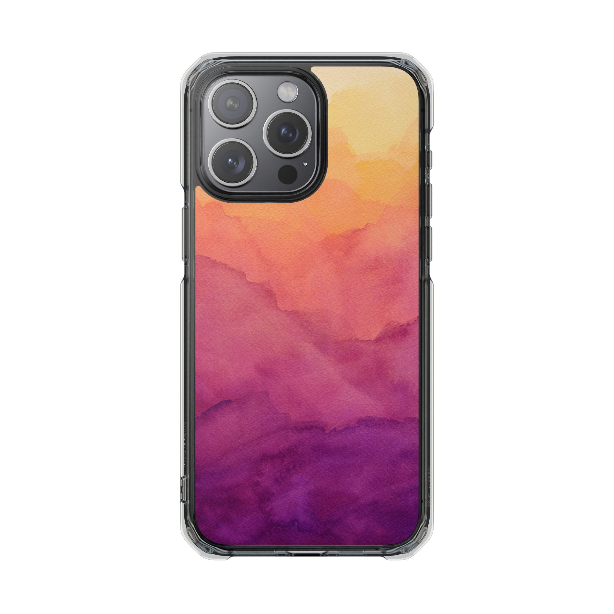 Watercolour Sunrise - Magnetic Clear Impact Case