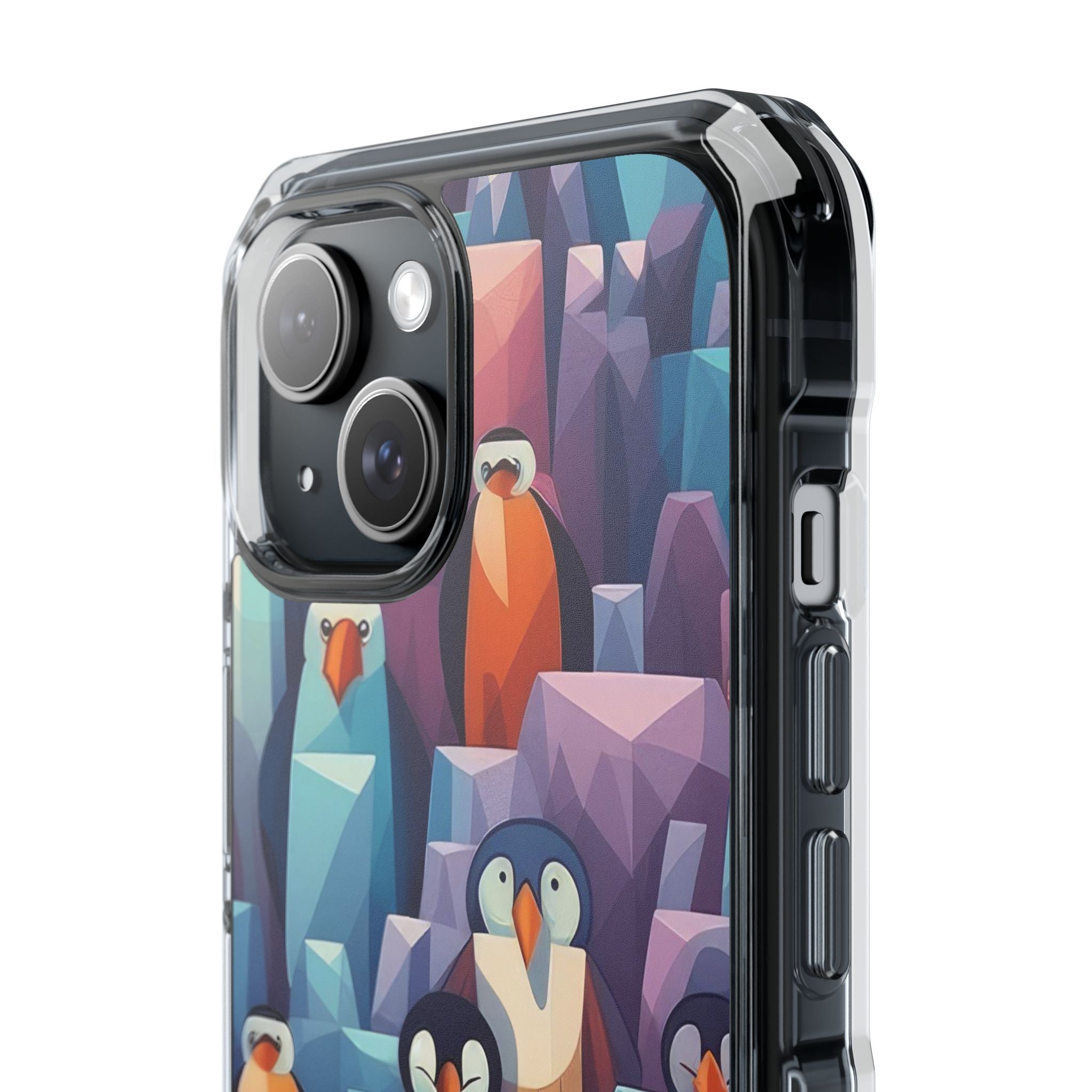 Penguin Family - Magnetic Clear Impact Case