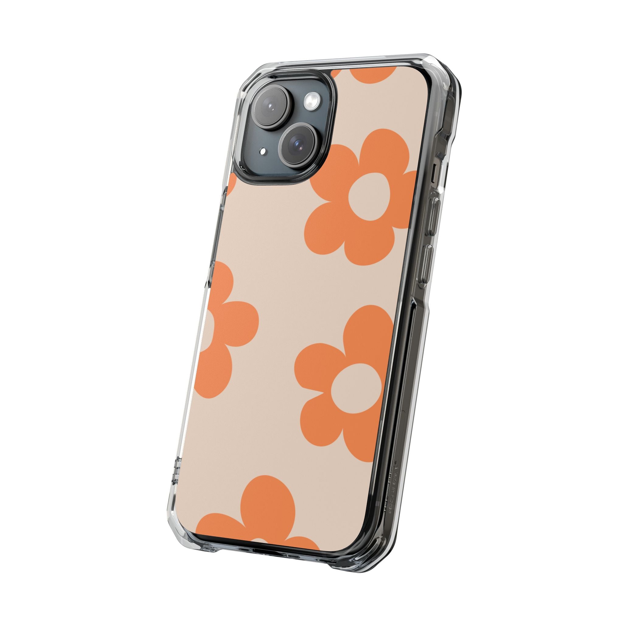 Retro Petals - Magnetic Clear Impact Case