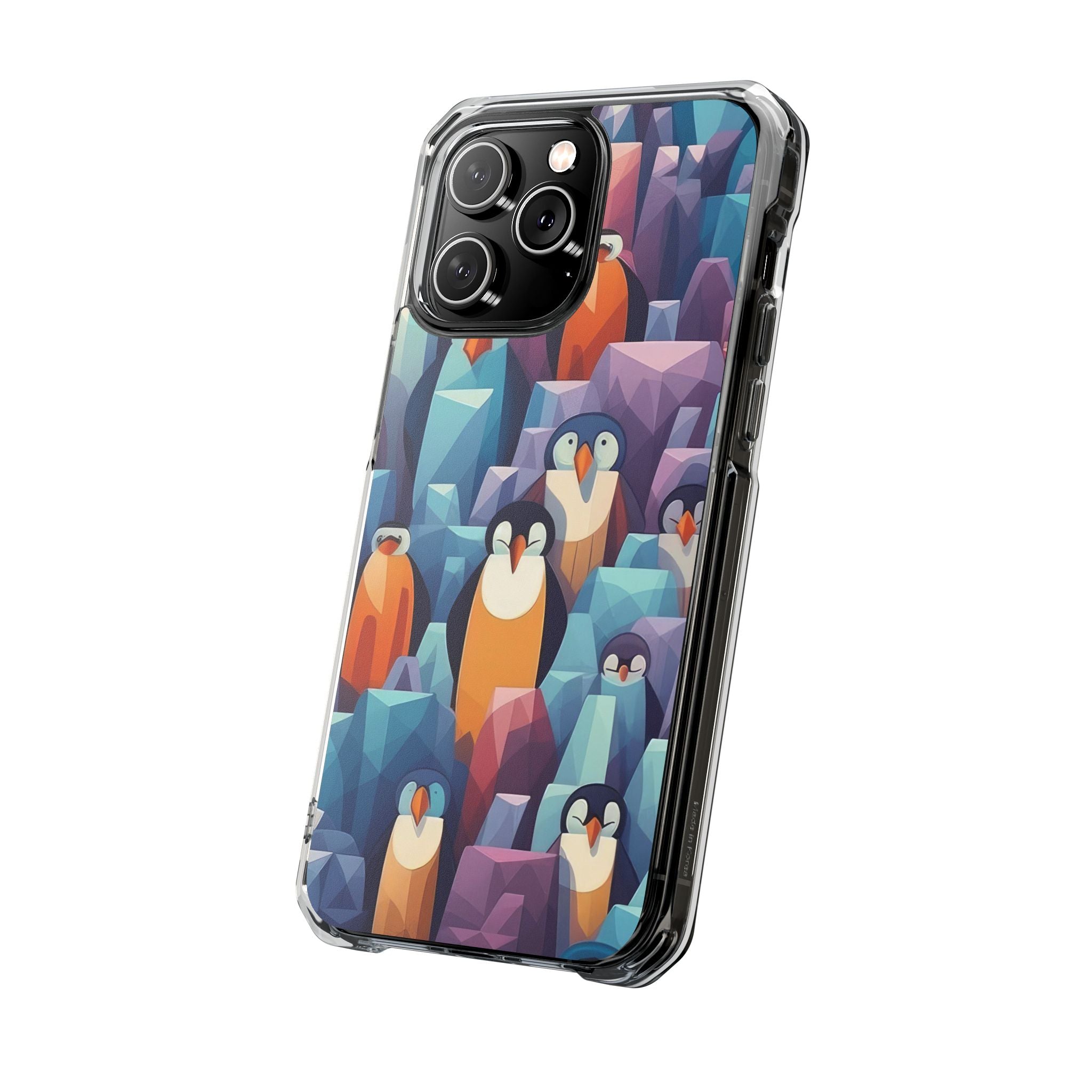 Penguin Family - Magnetic Clear Impact Case