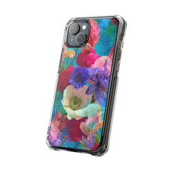 Image of Poppy Rose - Magnetic Clear Impact Case