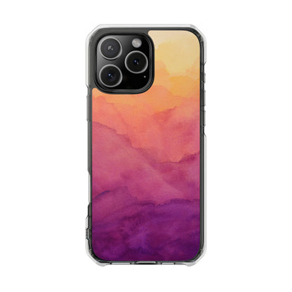 Watercolour Sunrise - Magnetic Clear Impact Case