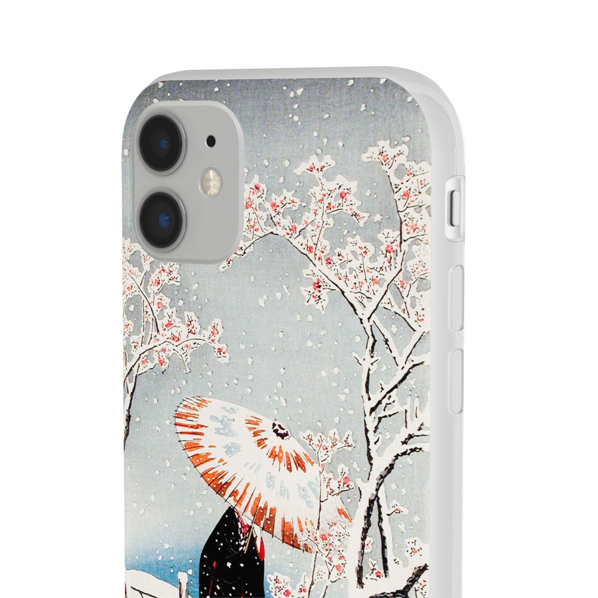 Plum Tree in Snow by Hiroaki Takahashi - Flexi Case