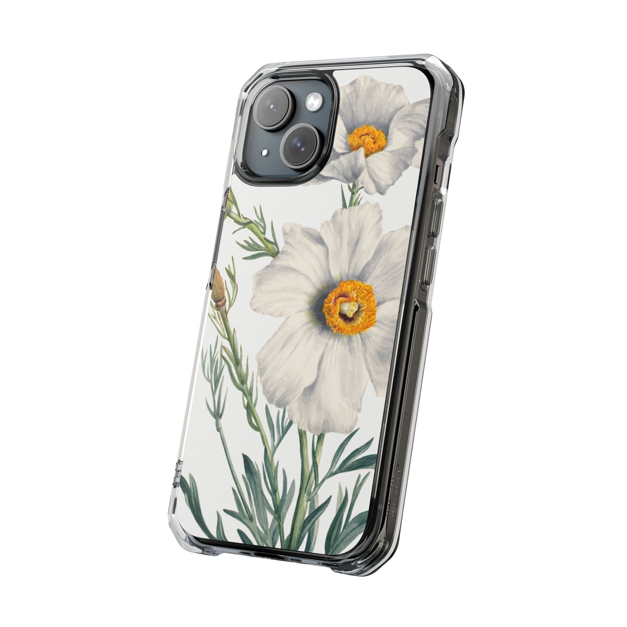 Matilija Poppy by Mary Vaux Walcott - Magnetic Clear Impact Case