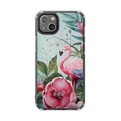 Image of Flamingo - Magnetic Clear Impact Case