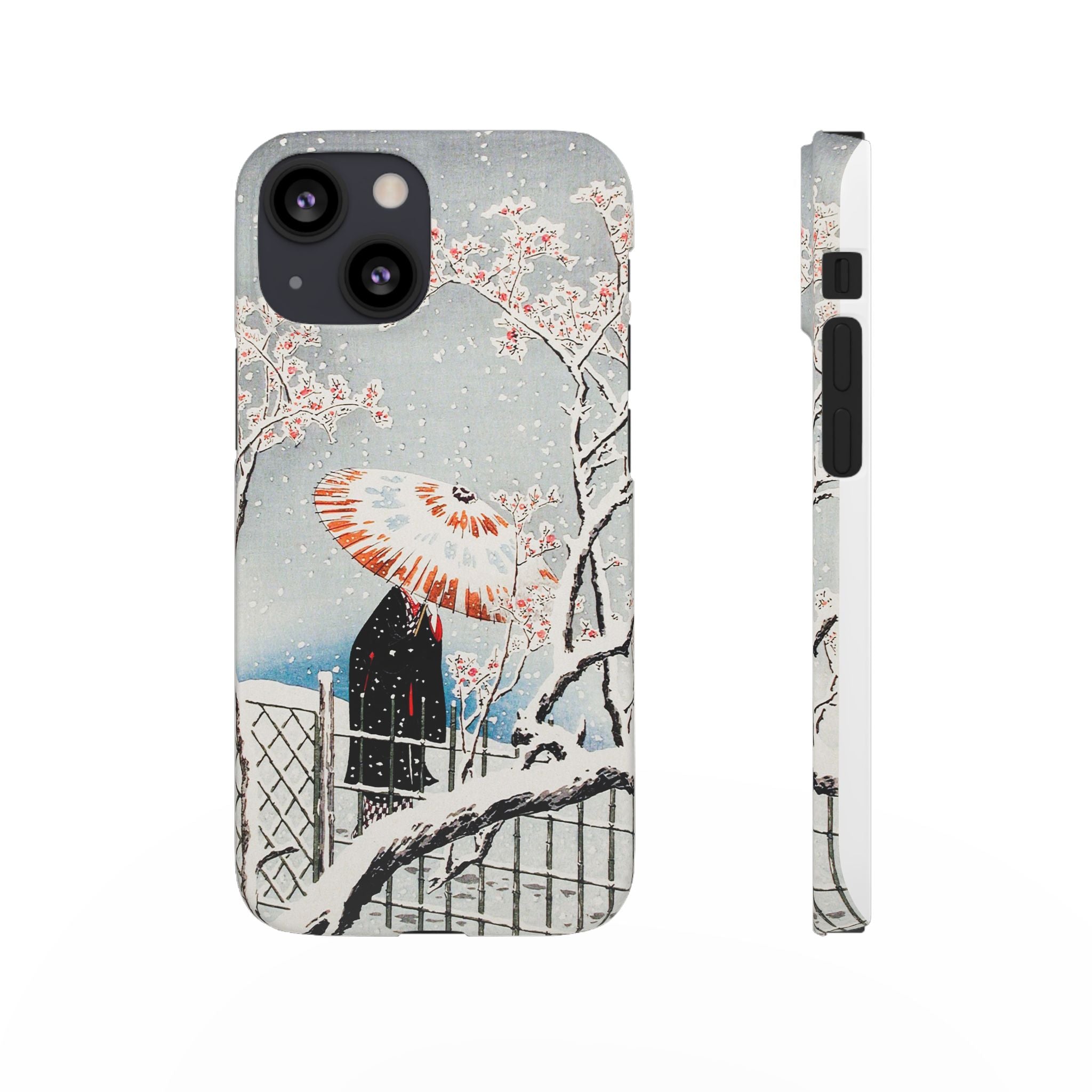 Plum Tree in Snow by Hiroaki Takahashi - Snap Case