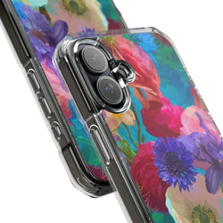 Image of Poppy Rose - Magnetic Clear Impact Case