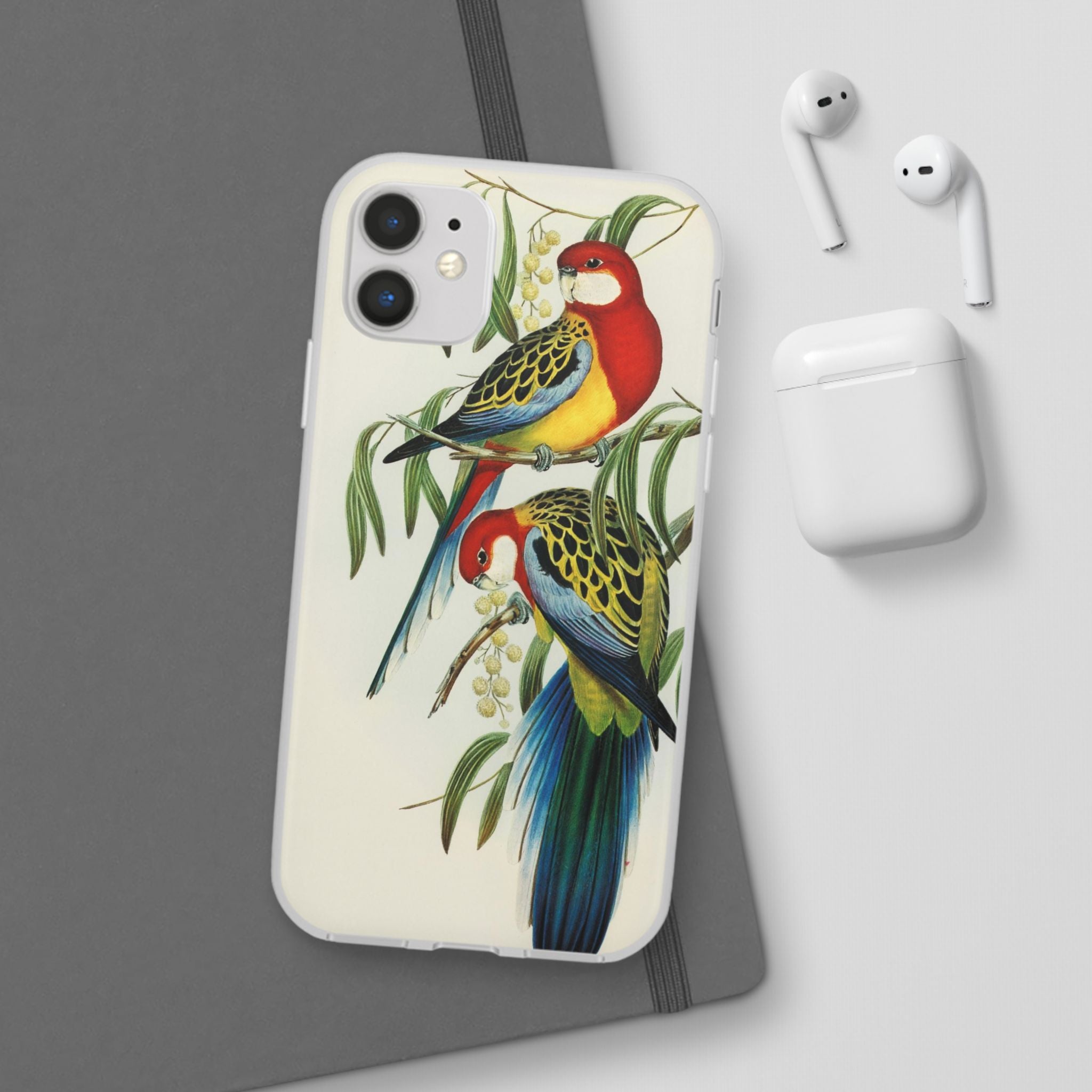 Rosehill Parakeet by Elizabeth Gould - Flexi Case